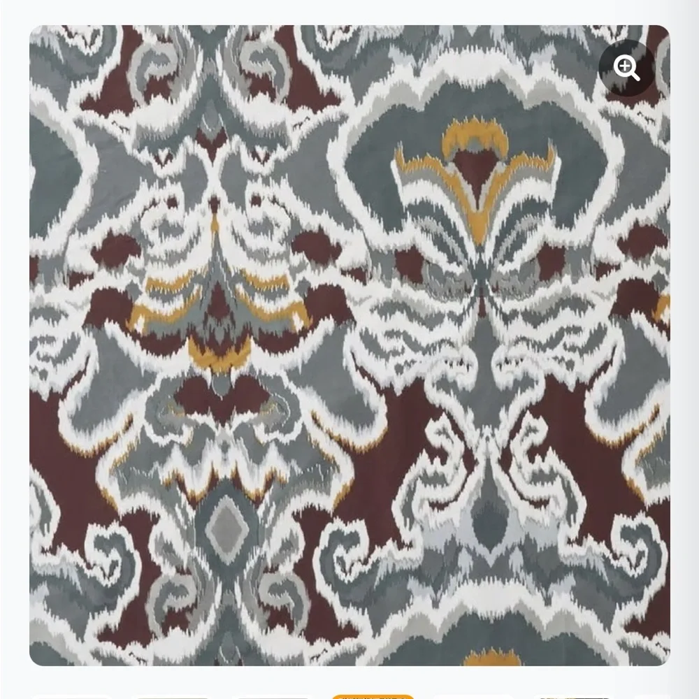NWT set of 2, Williams Sonoma Home Jahari Ikat Shams King sized